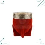 Mate Imperial Calabaza, Cuero Gamuzado 12x10cm aprox. (Color Rojo)