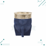 Mate Imperial Calabaza, Cuero Gamuzado 12x10cm aprox. (Color Azul)