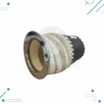 Mate Camionero Calabaza, Trenzado y Cuero Color Negro (10x10cm aprox.) - Imagen 3