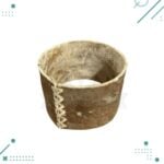 Mate Criollo Calabaza con Virola de Alpaca Cincelada + Base de Cuero (10x10cm aprox.) - Imagen 4