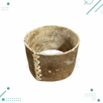 Mate Criollo Calabaza con Virola de Alpaca Cincelada + Base de Cuero (10x10cm aprox.) - Imagen 4