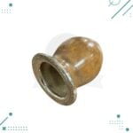 Mate Criollo Calabaza con Virola de Alpaca Cincelada + Base de Cuero (10x10cm aprox.) - Imagen 3