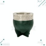 Mate Camionero Interior Acero, Color Verde (10x10cm aprox.)