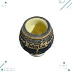 Mate Coco Pie De Hierro, Tallado Calabaza Diseño Gaucho (10x8cm aprox.) - Imagen 4