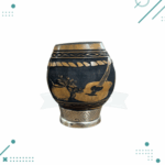 Mate Coco Pie De Hierro, Tallado Calabaza Diseño Gaucho (10x8cm aprox.) - Imagen 3