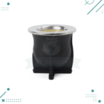 Mate Camionero Nativo, Termico de Pvc con Virola de Acero COLOR NEGRO (10x10cm aprox.)