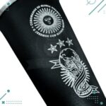 Vaso Fernet Aluminio Grabado "Campeones del Mundo" (1L) - Imagen 2