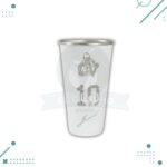 Vaso Fernet Aluminio Grabado, Messi Blanco (1L)