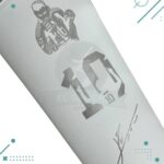 Vaso Fernet Aluminio Grabado, Messi Blanco (1L) - Imagen 3