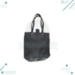 Bolso Matero Premium, Cuero y Arpillera, con Broche y Division (Color Negro) - Imagen 4
