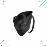 Bolso Matero Premium, Cuero y Arpillera, con Broche y Division (Color Negro) - Imagen 3