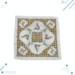 Pañuelo para el cuello FRATELLO (4 caballos) (Blanco y Beige) - Imagen 2