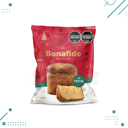 Diseño sin título (4) Pan Dulce SIN Frutas Bonafide (400gr) - Imagen 1