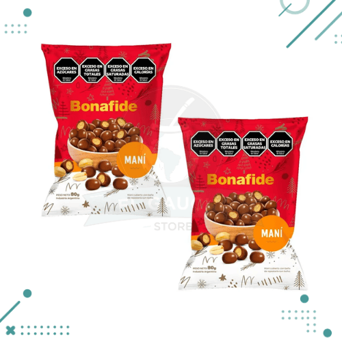 Diseño sin título (5) Bonafide Mani Bañado En Chocolate 80gr (Pack x2un) 160gr - Imagen 1