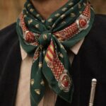 Pañuelo Fratello para Cuello (Diseño Caballos Verde) - Imagen 2