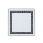 Pañuelo Fratello para Cuello (Color Gris, Diseño Guarda Pampa Negro)