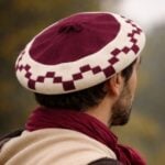 Boina de Hilo Vuelo 32cm, Guarda Pampa Beret Gaucho Style Classic COLOR BORDO - Imagen 2