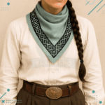 Pañuelo para el cuello FRATELLO (Color Gris, Guarda Pampa Negro)