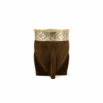 Mate Imperial Calabaza, Cuero Gamuzado 12x10cm aprox. (Color Marron)