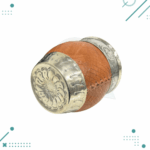 Mate Roma Calabaza , Alpaca Cuero Tallado (Color SUELA) - Imagen 4