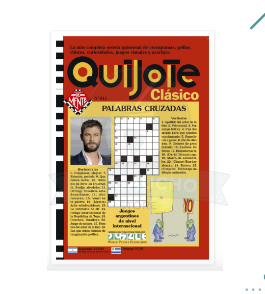 Crucigrama El Quijote x 50 paginas