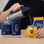 Combo Matero - Mate Pampa Bocon (boca juniors) + Yerbera/Azucarera Pampa (boca juniors) + Bombilla - Imagen 2