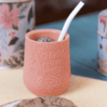 Combo Matero - Mate 3D Diseño Flores (rosa) + Yerbera De Lata Porongo + 500g Yerba Porongo Organica + Bombilla - Imagen 3