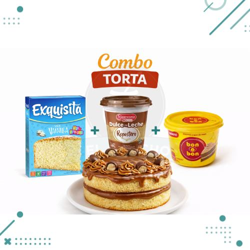 Diseño sin título - 2026-01-04T211117.980 Combo Torta (Bizcochuelo Exquisita, Dulce de Leche, Untable) - Imagen 1