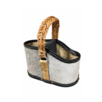 Combo Matero - Mate Ranchero + Media Canasta Premium Pelo Vacuno Gris + Bombilla de regalo - Imagen 3