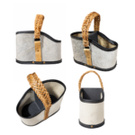 Combo Matero - Mate Ranchero + Media Canasta Premium Pelo Vacuno Gris + Bombilla de regalo - Imagen 5