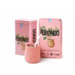 Combo Matero - Mate 3D Diseño Flores (rosa) + Yerbera De Lata Porongo + 500g Yerba Porongo Organica + Bombilla