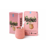 Combo Matero - Mate 3D Diseño Flores (rosa) + Yerbera De Lata Porongo + 500g Yerba Porongo Organica + Bombilla