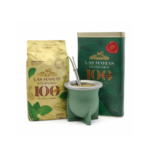 Combo Matero - Mate Camionero Nativo (verde) + Yerbera De Lata 100 Las Marias+ 500g Yerba 100 Marias+ Bombilla