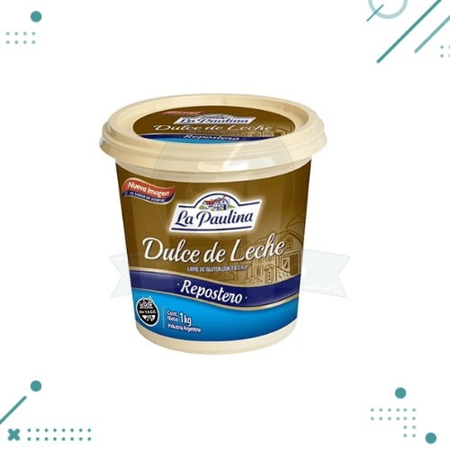 Diseño sin título (57) La paulina dulce de leche repostero 1Kg - Imagen 1