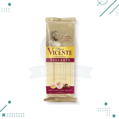 Diseño sin título (63) Fideos Tallarines Don Vicente 500gr - Imagen 1