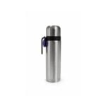 Combo Matero - Termo Media Manija Acero + Mate Tejido En Tiento Con Pie + Porta Mate Cuero Marron + Bombilla de regalo - Imagen 5