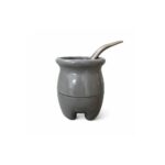 Combo Matero - Mate Quechua Gris + Yerba Canarias 250g + Yerbera/Azucarera "vivi el hoy" + Bombilla - Imagen 3