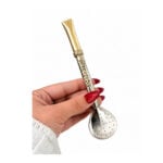 Bombillon Argentina Campeon de Alpaca y Bronce con Dijes (Copa Del Mundo, Estrellas y Fechas) (18cm)