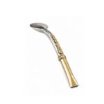 Bombillon Argentina Campeon de Alpaca y Bronce con Dijes (Copa Del Mundo, Estrellas y Fechas) (18cm) - Imagen 5