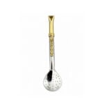 Bombillon Argentina Campeon de Alpaca y Bronce con Dijes (Copa Del Mundo, Estrellas y Fechas) (18cm) - Imagen 3