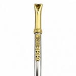 Bombillon Argentina Campeon de Alpaca y Bronce con Dijes (Copa Del Mundo, Estrellas y Fechas) (18cm) - Imagen 2