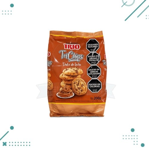 shampoo (2) Galletitas Trio, TriChips Dulce de Leche x200g - Imagen 1