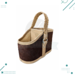 Media Canasta Premium Pelo Vacuno- Color Marron