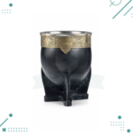 Mate Imperial Color Negro Con Dije - Boca Juniors (12x10cm aprox.)