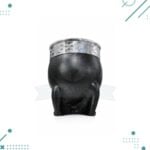 Mate Imperial Interior Calabaza, Guarda De Acero, Cuero Negro Liso + Bombilla De Regalo - Imagen 2