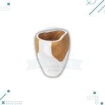 Mate Ranchero Artesanal Manchas Blancas (10x8cm aprox.) - Imagen 3