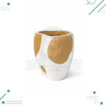 Mate Ranchero Artesanal Manchas Blancas (10x8cm aprox.)