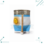 Mate Imperial Premium Alpaca Bandera Argentina (12x10cm aprox.) - Imagen 3