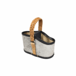 Media Canasta Premium Pelo Vacuno- Color Gris