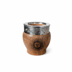 Mate Imperial de Algarrobo, Grabado Diseño Sol Argentino (10x8cm) + Bombilla de Regalo - Imagen 4